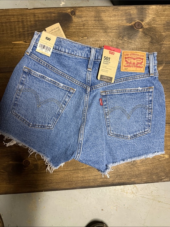 Levi's Pants - Levi's Light Blue Denim 501 Cutoff Women's Shorts